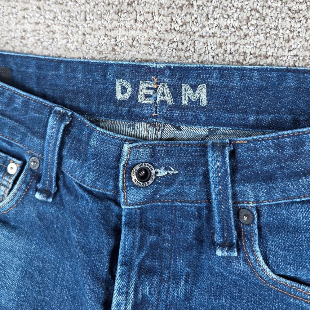 Denham Razor Slim Fit Selvedge Denim Jeans Blue Mens Size 32x31  Fade - Picture 5 of 13